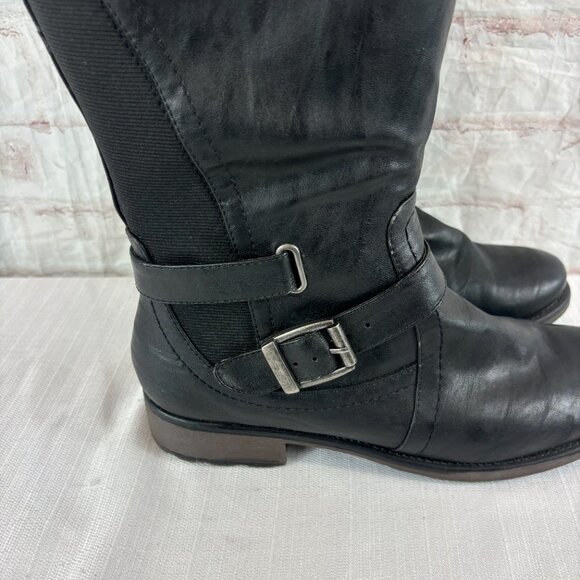 BareTraps Women's 11 M Black Seduce Tall Zip Riding Boots - Picture 4 of 13